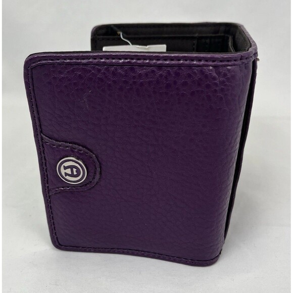 Etienne Aigner Savannah Personal Asset Sunset Purple Leather Wallet NWT Rare Vtg - Picture 11 of 16